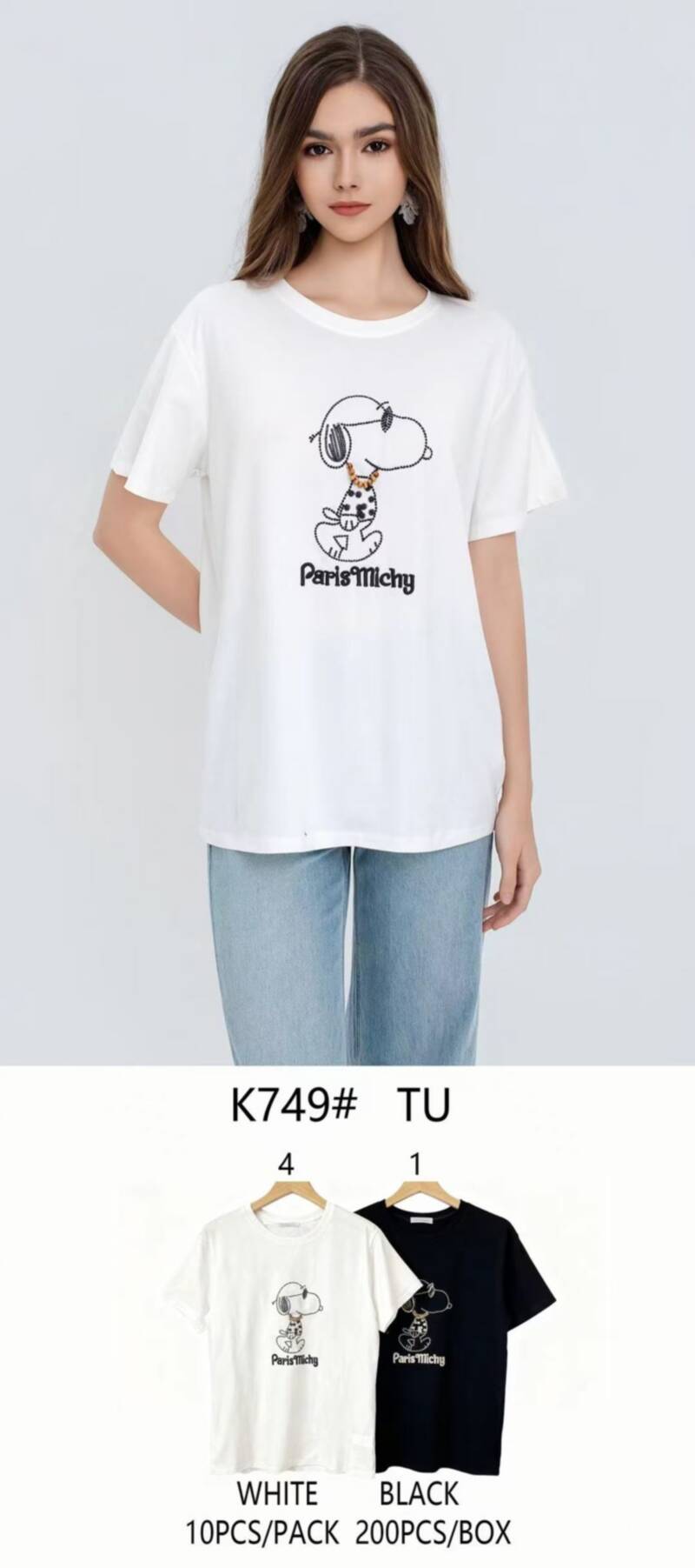 Bluzki damskie Roz Standard, Mix Kolor Paczka 10 szt